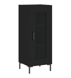 Buffet haut Noir 34,5x34x180 cm Bois d'ingénierie