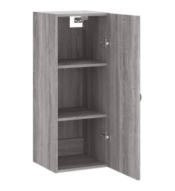 Armoire murale sonoma gris 34,5x34x90 cm