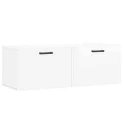 Armoire murale blanc brillant 100x36,5x35 cm bois d'ingénierie