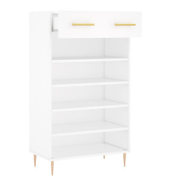 Armoire à chaussures blanc 60x35x105 cm bois d'ingénierie