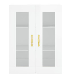 Armoire murale blanc brillant 69,5x34x90 cm