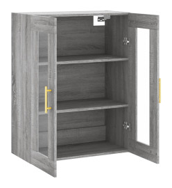 Armoire murale sonoma gris 69,5x34x90 cm