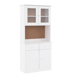Buffet ALTA blanc 77x35x165 cm bois massif de pin