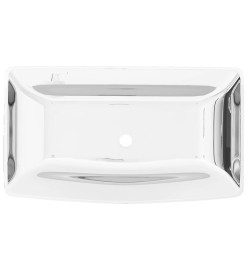 Lavabo 71 x 38 x 13,5 cm Céramique Argenté