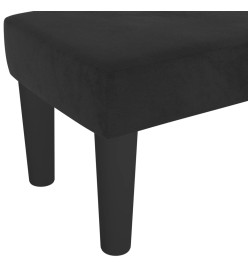 Banc Noir 100x30x30 cm Velours