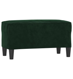 Banc Vert foncé 70x35x41 cm Velours