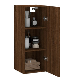 Armoire murale chêne marron 34,5x34x90 cm