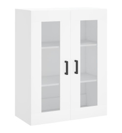 Armoires murales 2 pcs blanc bois d'ingénierie