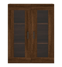 Armoire murale chêne marron 69,5x34x90 cm
