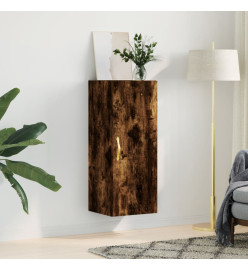 Armoire murale chêne fumé 34,5x34x90 cm