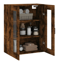 Armoire murale chêne fumé 69,5x34x90 cm