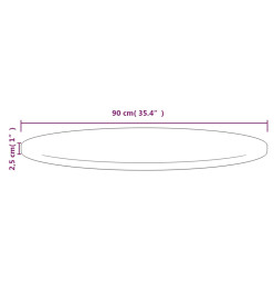 Dessus de table Ø90x2,5 cm Bois de pin massif