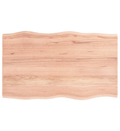 Dessus de table bois chêne massif traité bordure assortie