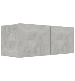 Ensemble de meubles TV 6 pcs Gris béton Bois d'ingénierie