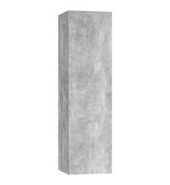 Ensemble de meuble TV 4 pcs Gris béton Aggloméré