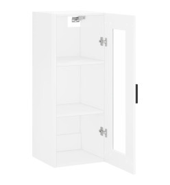 Armoire murale blanc brillant 34,5x34x90 cm