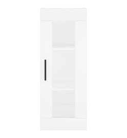 Buffet haut Blanc 34,5x34x180 cm Bois d'ingénierie