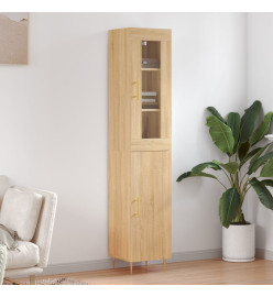 Buffet haut Chêne sonoma 34,5x34x180 cm Bois d'ingénierie
