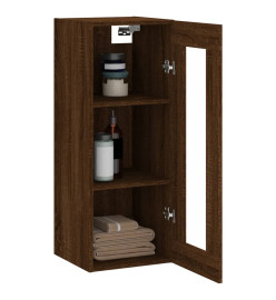 Armoire murale chêne marron 34,5x34x90 cm