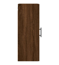 Armoire murale chêne marron 34,5x34x90 cm