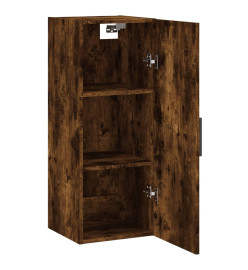 Armoire murale chêne fumé 34,5x34x90 cm