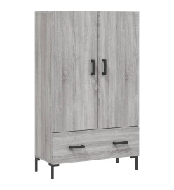 Buffet haut sonoma gris 69,5x31x115 cm bois d'ingénierie