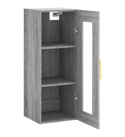 Armoire murale sonoma gris 34,5x34x90 cm