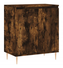 Buffet Chêne fumé 60x35x70 cm Bois d'ingénierie
