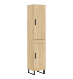 Buffet haut Chêne sonoma 34,5x34x180 cm Bois d'ingénierie