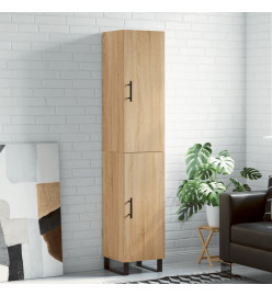 Buffet haut Chêne sonoma 34,5x34x180 cm Bois d'ingénierie