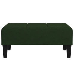 Repose-pied Vert foncé 78x56x32 cm Velours