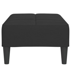 Repose-pied Noir 78x56x32 cm Velours