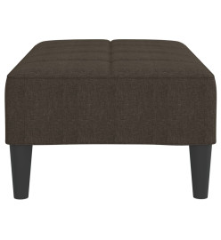 Repose-pied Marron foncé 78x56x32 cm Tissu