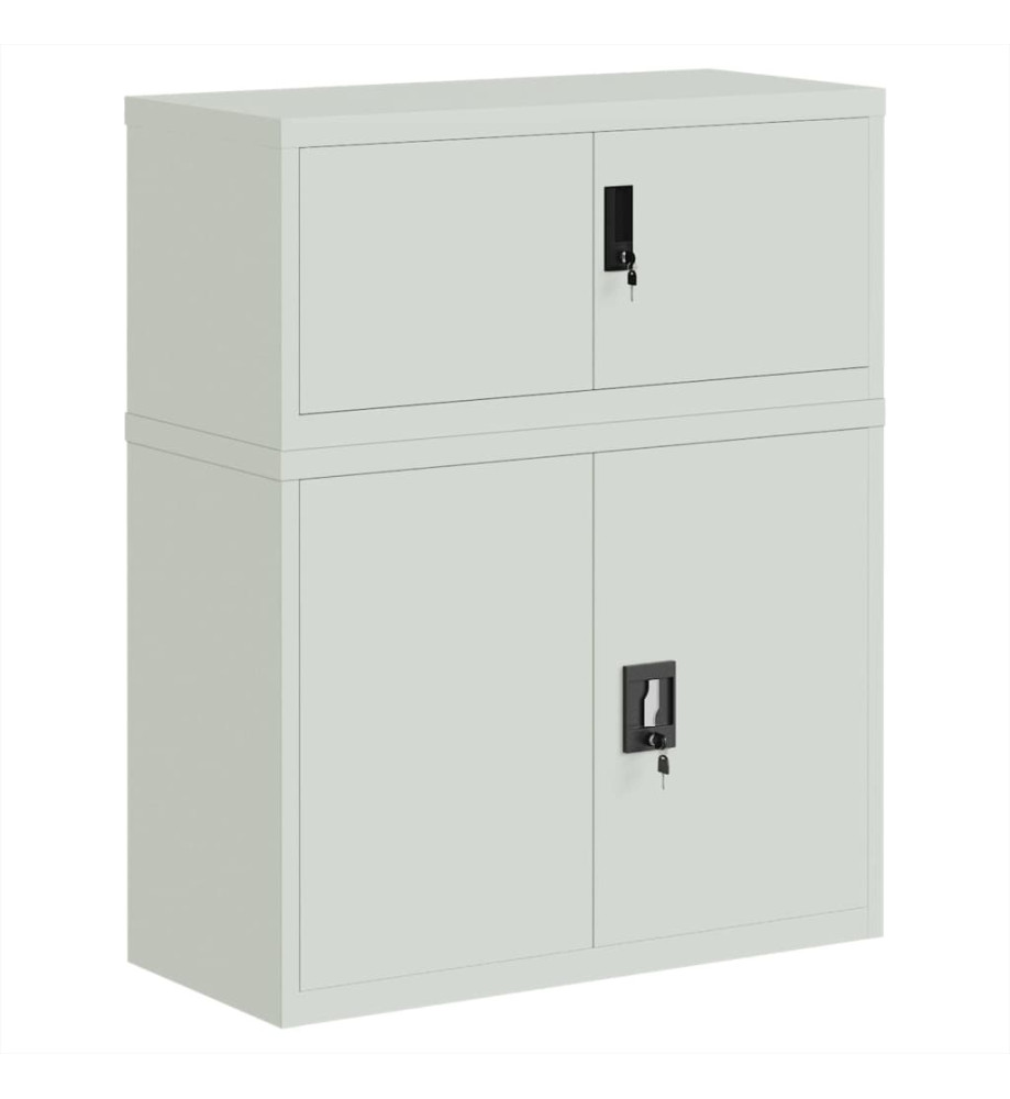 Classeur gris clair 90x40x110 cm acier Classeur gris clair 90x40x110 cm acier