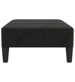 Repose-pied Noir 78x56x32 cm Velours