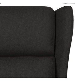 Fauteuil inclinable Noir Tissu