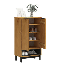 Armoire à chaussures FLAM 59,5x35x107 cm bois massif de pin