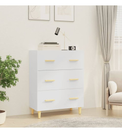 Buffet Blanc 70x34x90 cm Bois d'ingénierie