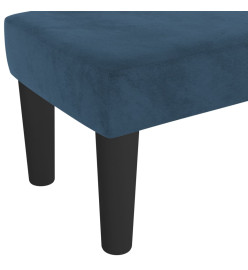 Banc Bleu foncé 70x30x30 cm Velours