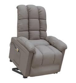 Fauteuil de massage Taupe Tissu