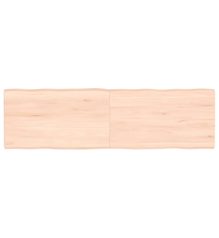 Dessus de table bois chêne massif non traité bordure assortie