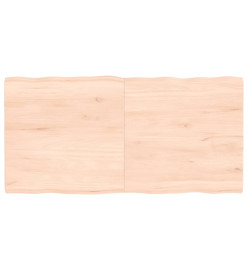 Dessus de table bois chêne massif non traité bordure assortie