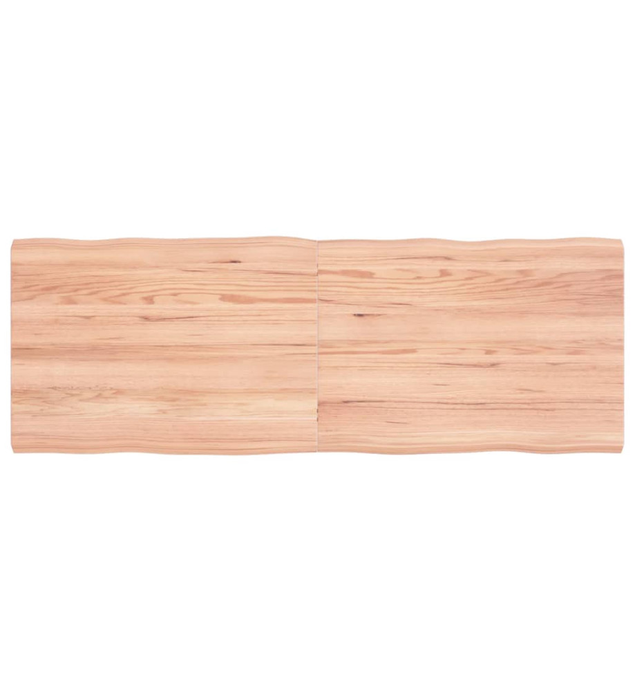 Dessus de table bois chêne massif traité bordure assortie