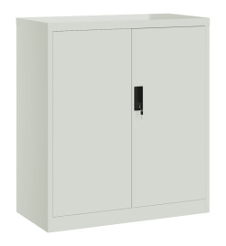 Classeur gris clair 79x40x90 cm acier