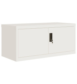 Classeur blanc 90x40x220 cm acier