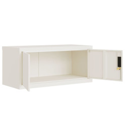 Classeur blanc 90x40x220 cm acier