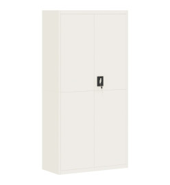 Classeur blanc 90x40x180 cm acier