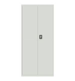 Classeur gris clair 90x40x240 cm acier