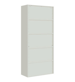 Classeur gris clair et gris foncé 90x40x200 cm acier