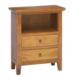 Table de chevet 60x30x75 cm bois massif d'acajou